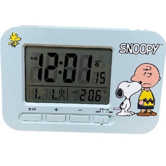 SNOOPY(スヌーピー)の電波置時計　スヌーピー インテリア/住まい/日用品のインテリア小物(置時計)の商品写真