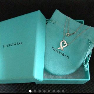 ティファニー(Tiffany & Co.)のTIFFANY♡ティファニー ラビングハートネックレス♡保存袋と保存箱付き(ネックレス)