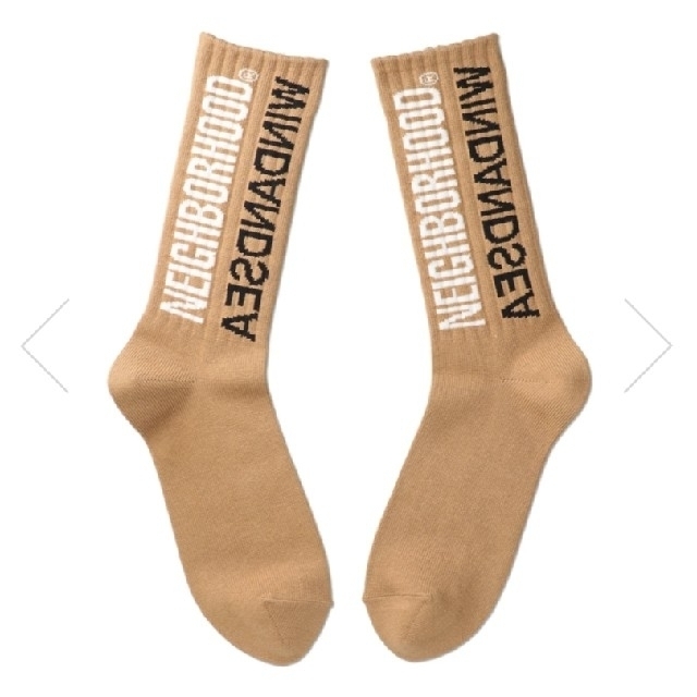 完売!Wネーム★NHWDS / CA-SOCKSBEIGE