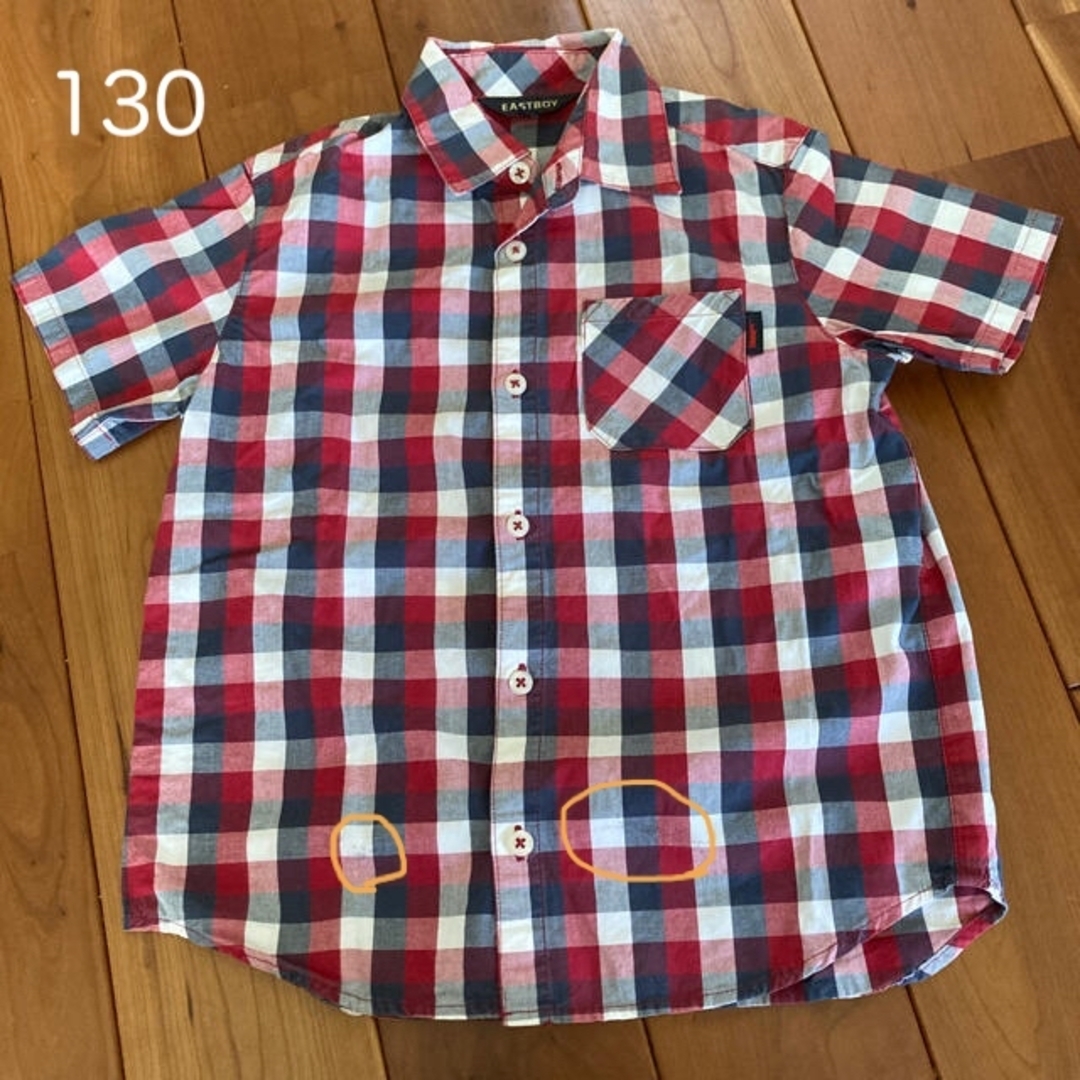 EASTBOY(イーストボーイ)のEASTBOY シャツ　130 キッズ/ベビー/マタニティのキッズ服男の子用(90cm~)(ブラウス)の商品写真