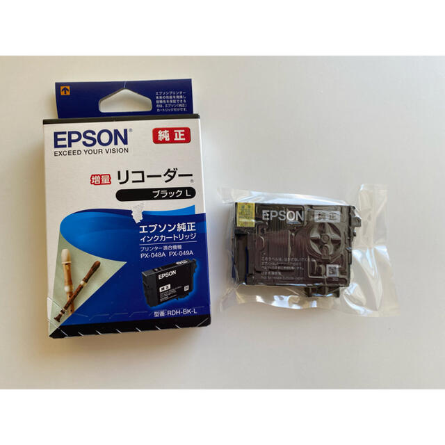 EPSON(エプソン)のエプソン　インク　増量 リコーダー　ブラック スマホ/家電/カメラのPC/タブレット(PC周辺機器)の商品写真
