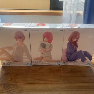 バンダイ(BANDAI)の五等分の花嫁∬ フィギュア 中野一花 二乃 三玖　パジャマ姿 3台セット(アニメ/ゲーム)