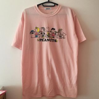 メンズ レディース  スヌーピー ピンク 古着 ビックサイズ 夏 春(Tシャツ/カットソー(半袖/袖なし))