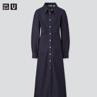 ユニクロ(UNIQLO)のUNIQLO ユニクロユー デニムロングシャツワンピース(ロングワンピース/マキシワンピース)