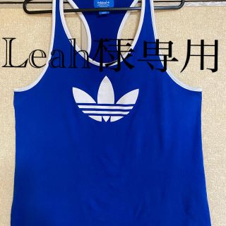 アディダス(adidas)のLeah様専用    adidas アディダス タンクトップ ブルー  サイズL(タンクトップ)