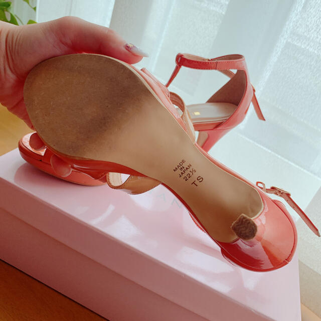 DIANA DIANA ダイアナ .5センチ サーモンピンクサンダルの