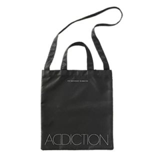 アディクション(ADDICTION)のADDICTION アディクション エコバッグ 肩下げトートバッグ ブラック(エコバッグ)