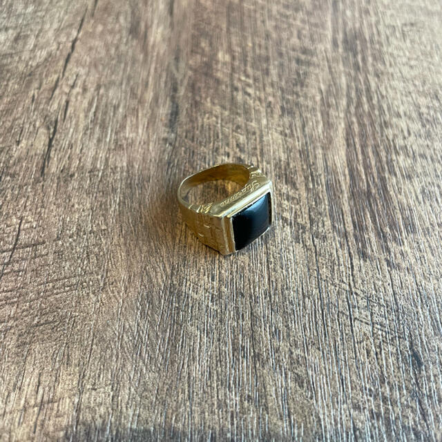 SUPREME シュプリーム 14SS Onyx Pinky Ring 14K Gold オニキス ピンキー ゴールドリング ゴールド/ブラック