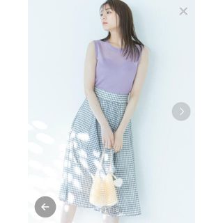 ジルバイジルスチュアート(JILL by JILLSTUART)のjill by jill stuart シアギンガムスカート(ロングスカート)