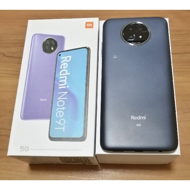 ANDROID(アンドロイド)のXiaomi　Redmi Note 9T　ナイトフォールブラック スマホ/家電/カメラのスマートフォン/携帯電話(スマートフォン本体)の商品写真