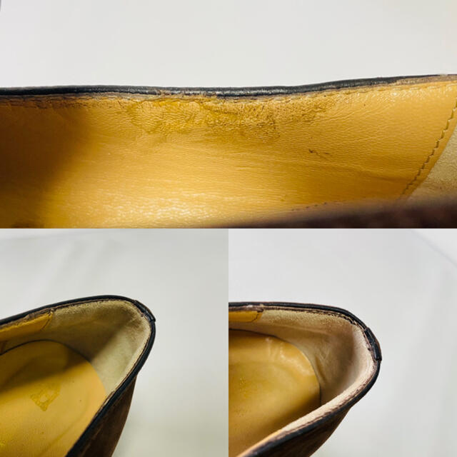 hirofu ヒロフ　ローファー　ヒール　ヌバックレザー　ブラウン　レディース レディースの靴/シューズ(ローファー/革靴)の商品写真