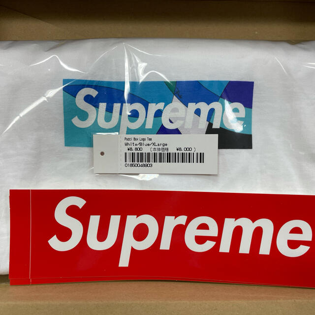 Supreme(シュプリーム)のSupreme®/Emilio Pucci® Box Logo Tee XL メンズのトップス(Tシャツ/カットソー(半袖/袖なし))の商品写真