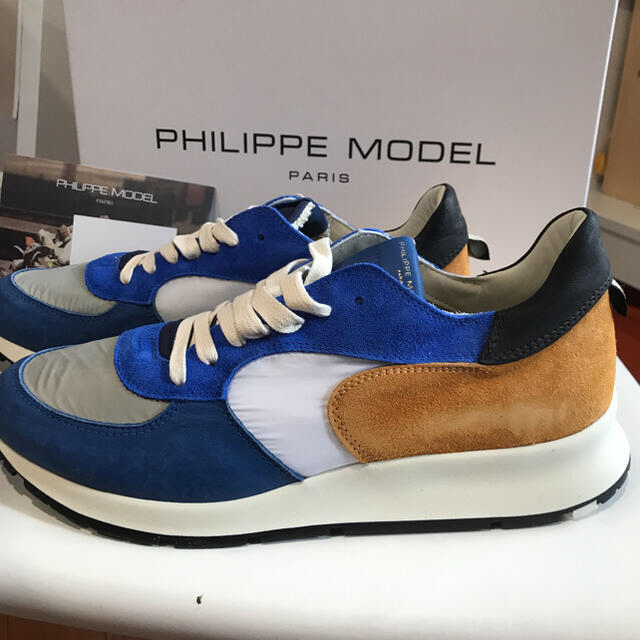 PHILIPPE MODEL(フィリップモデル)の新品PHILIPPE MODELレザースニーカー42 メンズの靴/シューズ(スニーカー)の商品写真