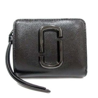 マークジェイコブス(MARC JACOBS)のマークジェイコブス スナップショット 財布 二つ折り レザー 黒(財布)