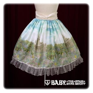 ベイビーザスターズシャインブライト(BABY,THE STARS SHINE BRIGHT)のBABY♡新品未使用 仕立ての約束の森～柄 スカート(ひざ丈スカート)