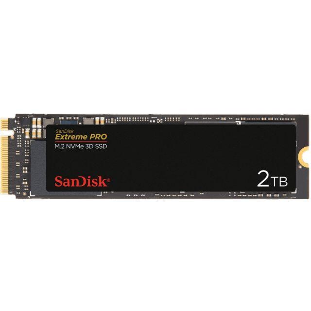 SANDISK　エクストリーム プロ SDSSDXPM2-2T00-J25最大550KIOPS製品サイズ