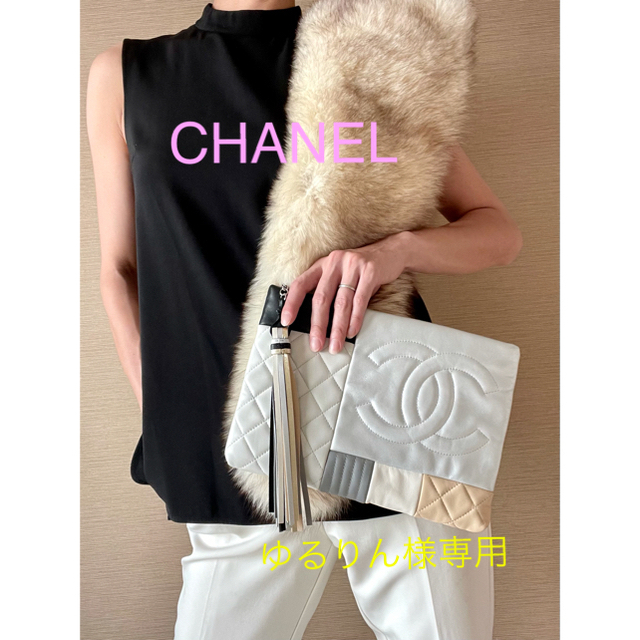 CHANEL(シャネル)のゆるりん様専用★CHANEL  マトラッセ★パッチワーククラッチバッグ★ レディースのバッグ(クラッチバッグ)の商品写真