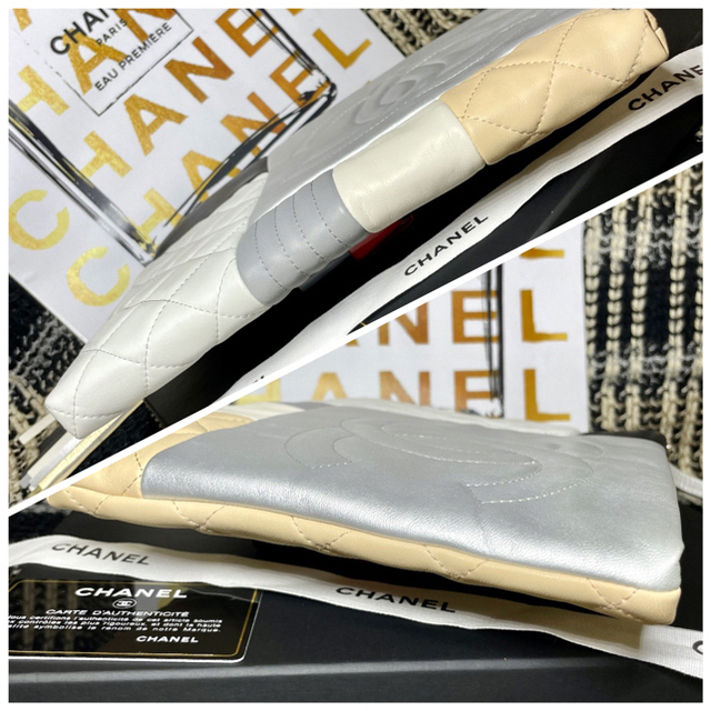 CHANEL(シャネル)のゆるりん様専用★CHANEL  マトラッセ★パッチワーククラッチバッグ★ レディースのバッグ(クラッチバッグ)の商品写真