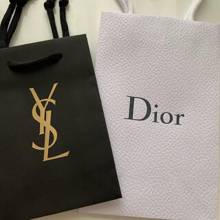 イヴサンローランボーテ(Yves Saint Laurent Beaute)のディオール　イブサンローラン　ショッパー　紙袋　各一枚(その他)