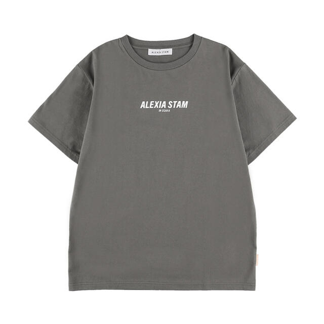 ALEXIA STAM(アリシアスタン)のFront Logo Tee Charcoal レディースのトップス(Tシャツ(半袖/袖なし))の商品写真