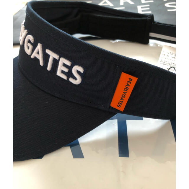 PEARLY GATES(パーリーゲイツ)のPEARLYGATES パーリーゲイツサンバイザーネイビー メンズの帽子(サンバイザー)の商品写真