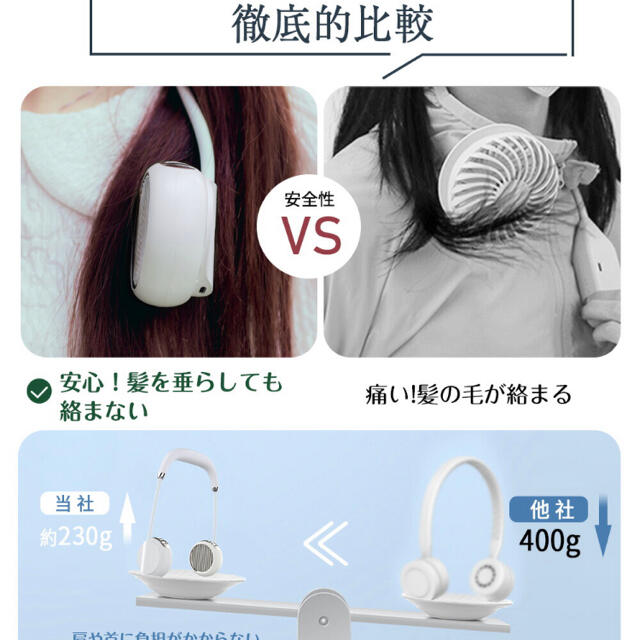 羽根なし扇風機  スマホ/家電/カメラの冷暖房/空調(扇風機)の商品写真