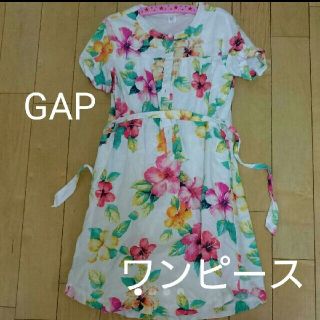 ギャップ(GAP)の【送料無料】GAP 花柄ワンピース 150 XL 2、3回着用 キッズ(ワンピース)