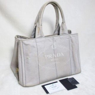 プラダ(PRADA)のプラダ カナパ トートバッグ B1877B NUBE DENIM グレー(トートバッグ)