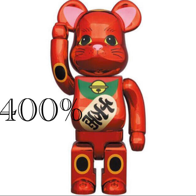 MEDICOM TOY(メディコムトイ)のBE@RBRICK 招き猫 梅金メッキ 400％ エンタメ/ホビーのフィギュア(その他)の商品写真