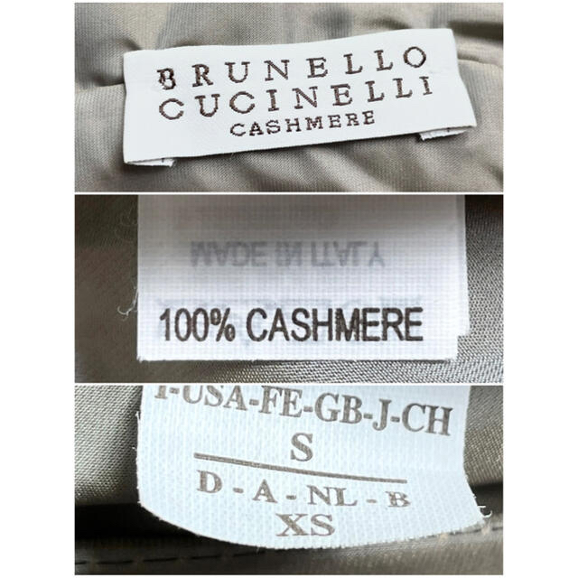 BRUNELLO CUCINELLI(ブルネロクチネリ)のD12★極上カシミヤファー付きポンチョ ブルネロクチネリ S レディースのジャケット/アウター(ポンチョ)の商品写真