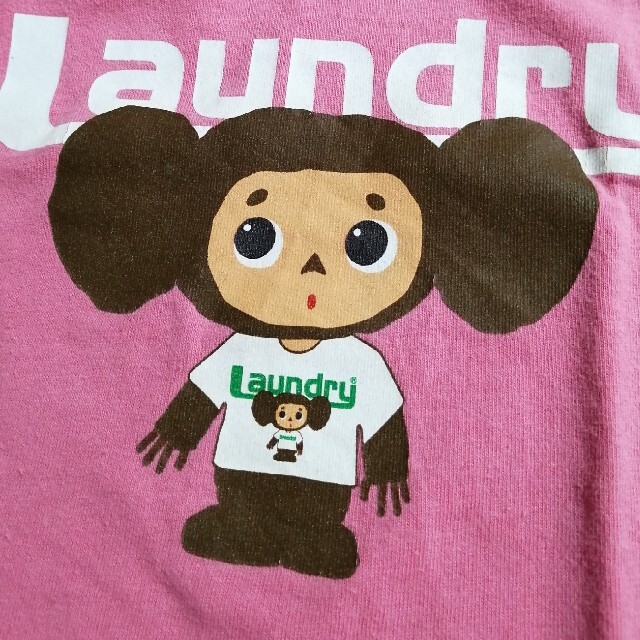 LAUNDRY(ランドリー)の☆レア Laundry チェブラーシカ Tシャツ M ピンク キッズ/ベビー/マタニティのキッズ服男の子用(90cm~)(Tシャツ/カットソー)の商品写真