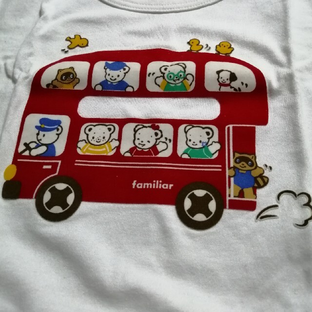familiar(ファミリア)のファミリア バス Tシャツ 120 キッズ/ベビー/マタニティのキッズ服男の子用(90cm~)(Tシャツ/カットソー)の商品写真