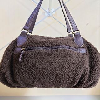 【美品】ボア素材ハンドバッグ(ハンドバッグ)