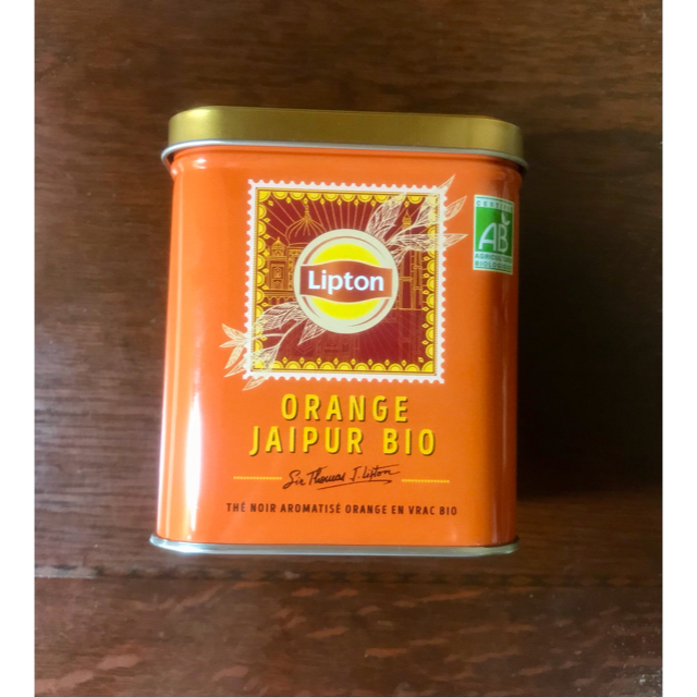 リプトン LIPTON  オレンジジャイプール BIO リーフ缶 150g 食品/飲料/酒の飲料(茶)の商品写真