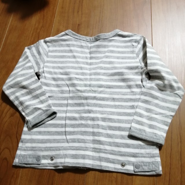 COMME CA ISM(コムサイズム)のCOMME CA ISM ストライプ カーディガン 100 キッズ/ベビー/マタニティのキッズ服女の子用(90cm~)(カーディガン)の商品写真