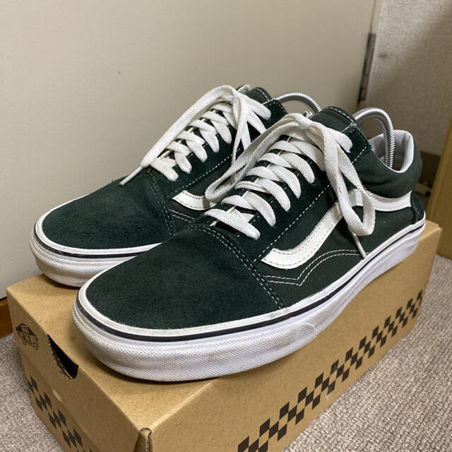 VANS(ヴァンズ)の【レアカラー！】VANS バンズ オールドスクール ダークグリーン 27.5cm メンズの靴/シューズ(スニーカー)の商品写真