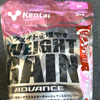 ケンタイ(Kentai)のケンタイウェイトゲインアドバンス ストロベリー風味3kg(プロテイン)