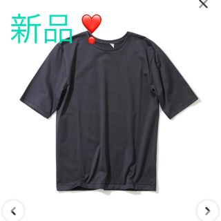 ドゥーズィエムクラス(DEUXIEME CLASSE)の✴️新品❣️ ATON SUVIN60/2 パーフェクトショートTシャツネイビー(Tシャツ(半袖/袖なし))