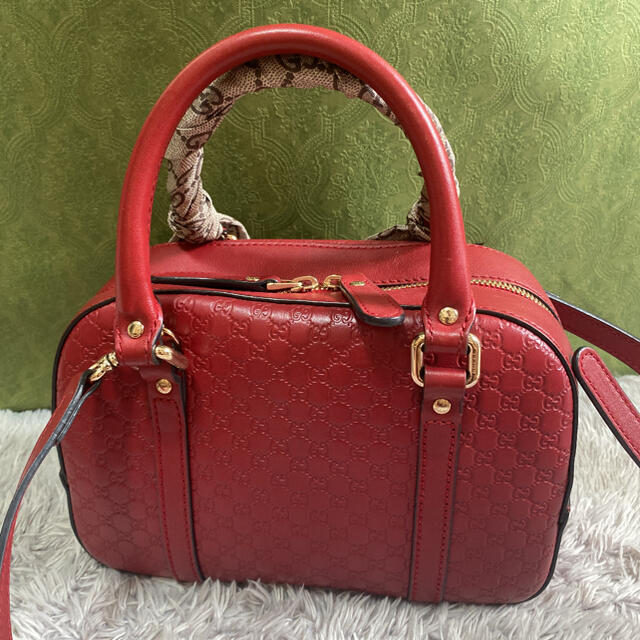 Gucci(グッチ)のGUCCIシマレザーハンドバッグ レディースのバッグ(ハンドバッグ)の商品写真