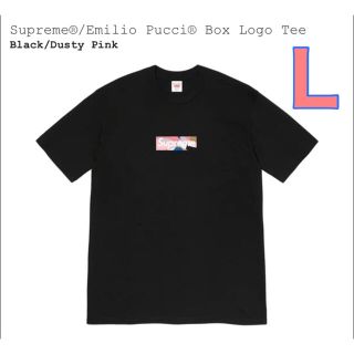 シュプリーム(Supreme)のSupreme Emilio Pucci Box Logo Tee Black(Tシャツ/カットソー(半袖/袖なし))