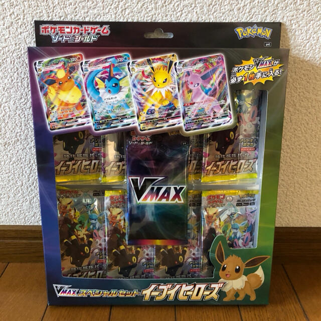 ポケモンカード 強化拡張パック イーブイヒーローズ 4箱 + VMAX 1箱