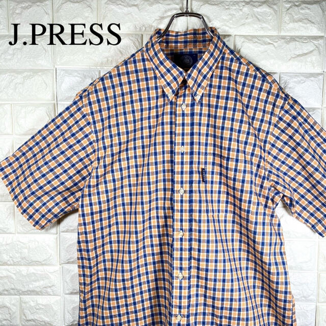 J.PRESS(ジェイプレス)の美品 J.PRESS 半袖シャツ ブロックチェック ゆるダボ オーバーサイズ メンズのトップス(シャツ)の商品写真