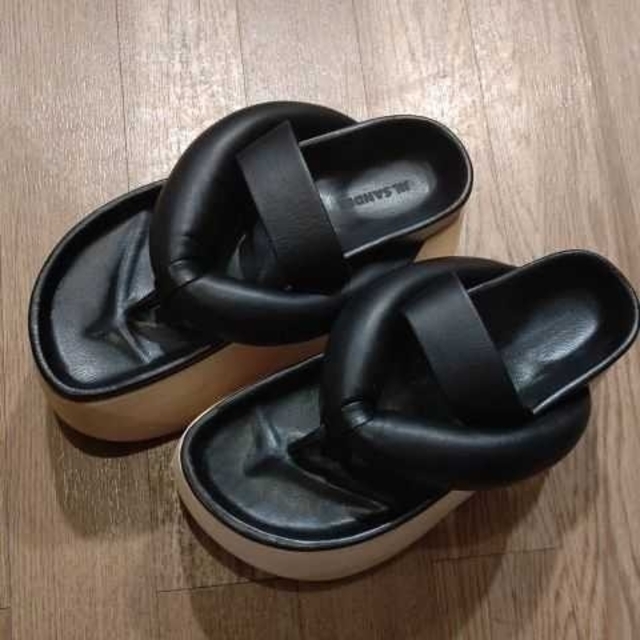 Jil Sander - JIL SANDER 厚底 下駄 サンダル 35 22cm ジルサンダーの通販 by N｜ジルサンダーならラクマ