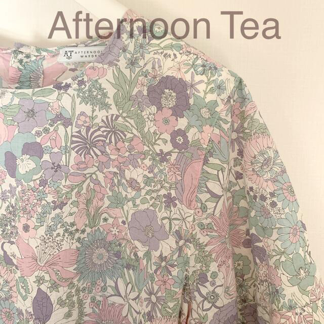 AfternoonTea(アフタヌーンティー)の新品 アフタヌーンティー リバティ 切り替え ワンピース レディースのワンピース(ひざ丈ワンピース)の商品写真