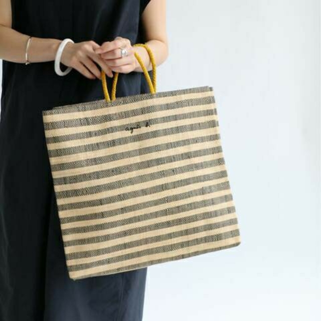 新品【AGNES.B/アニエス・ベー】MADAGASCAR RAFFIA バッグバッグ