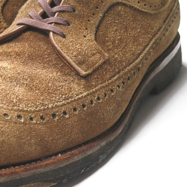 オールデン 旧ロゴ ウィングチップ フルブローグ 革靴 メンズ ビジネス US8