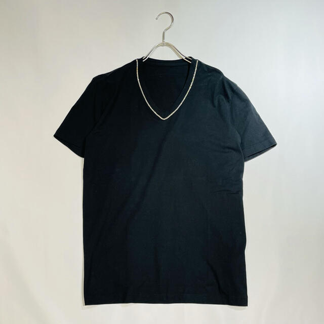 Tシャツ COTTON BLACK CHAIN BEADS CHAIN