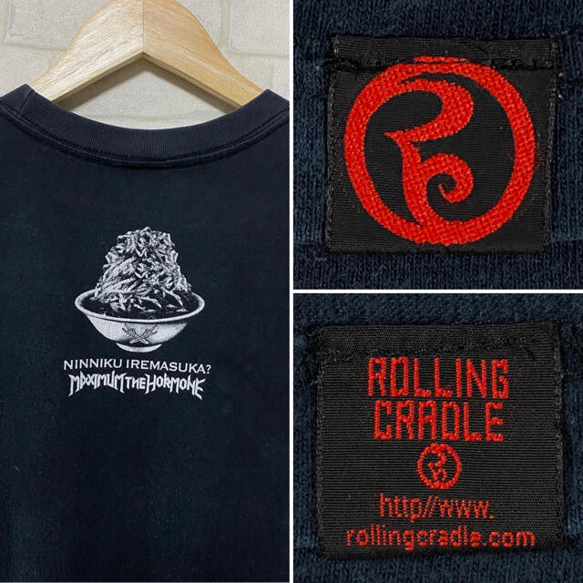 ROLLING CRADLE(ローリングクレイドル)のローリングクレイドル × マキシマムザホルモン ニンニクイレマスカ？ Tシャツ メンズのトップス(Tシャツ/カットソー(半袖/袖なし))の商品写真