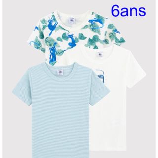 プチバトー(PETIT BATEAU)の専用　プチバトー　新品半袖Tシャツ　肌着　3枚組　6ans/116cm(Tシャツ/カットソー)