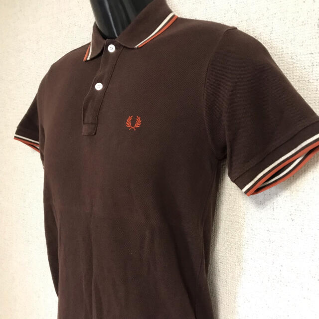 FRED PERRY(フレッドペリー)の90s フレッドペリー ワンポイント ロゴ刺繍 半袖 ポロシャツ　  S メンズのトップス(ポロシャツ)の商品写真